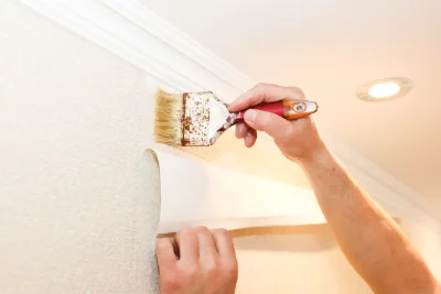 Pose de papier peint à Mouthier-en-Bresse — revêtements muraux et toiles de verre